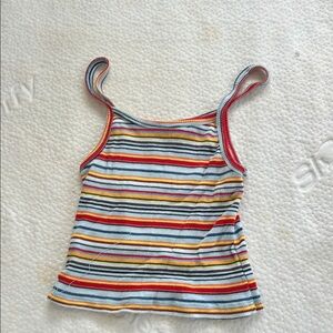 Brandy Melville Multicolor Striped Tank Top